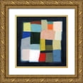 thumbnail image 1 of Popp, Grace 26x26 Gold Ornate Wood Framed with Double Matting Museum Art Print Titled - Chromatic Cube II, 1 of 4
