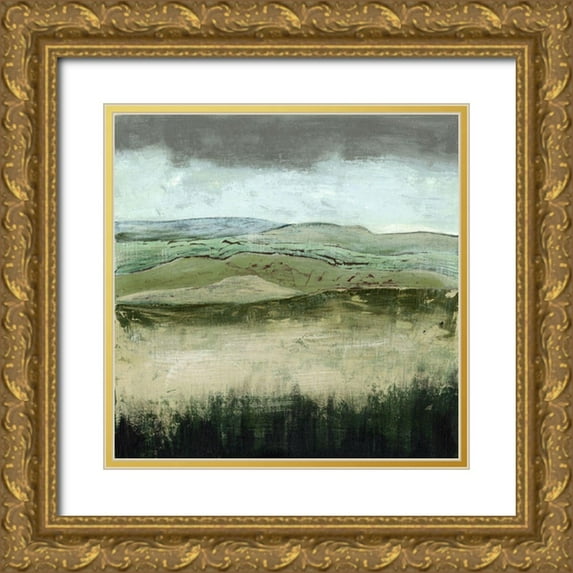 Popp, Grace 26x26 Gold Ornate Wood Framed with Double Matting Museum Art Print Titled - Crystal Moorland I