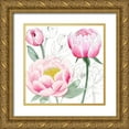 thumbnail image 1 of Popp, Grace 26x26 Gold Ornate Wood Framed with Double Matting Museum Art Print Titled - May Peonies II, 1 of 4