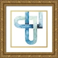 thumbnail image 1 of Popp, Grace 26x26 Gold Ornate Wood Framed with Double Matting Museum Art Print Titled - Sea Knots II, 1 of 4