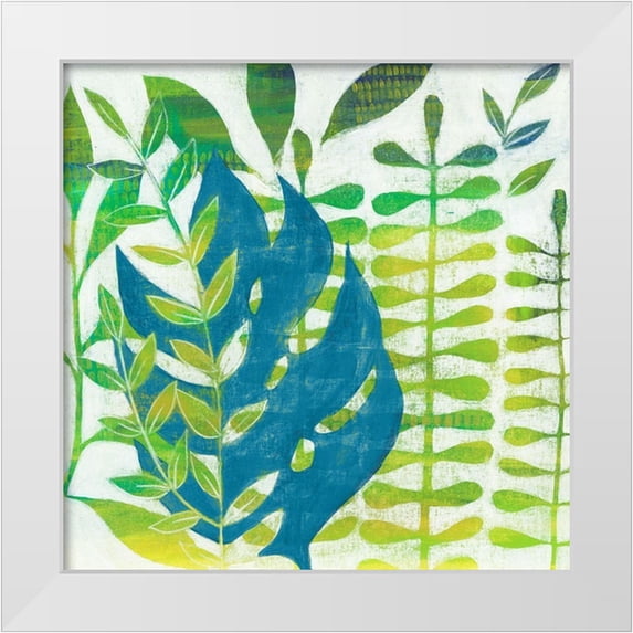 Popp, Grace 26x26 White Modern Wood Framed Museum Art Print Titled - Emerald Amazon I