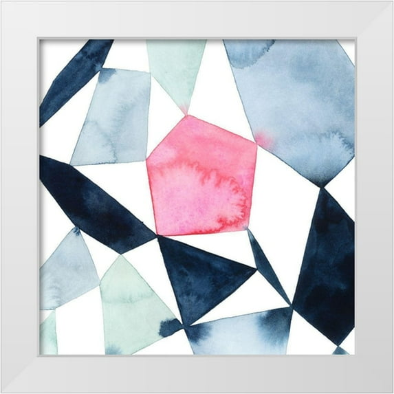 Popp, Grace 26x26 White Modern Wood Framed Museum Art Print Titled - Geo Gems IV