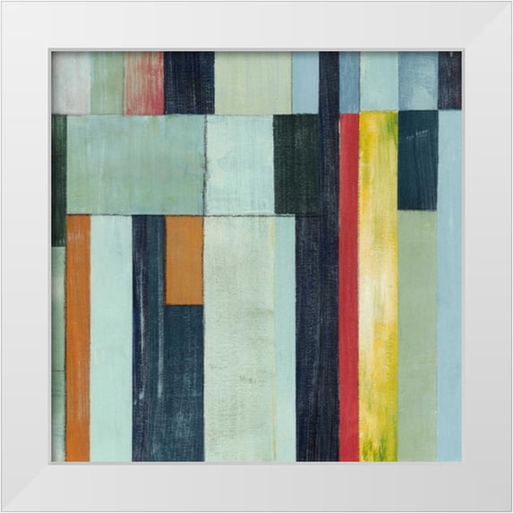 Popp, Grace 26x26 White Modern Wood Framed Museum Art Print Titled - Geometric Conglomeration II