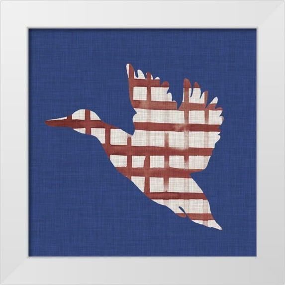 Popp, Grace 26x26 White Modern Wood Framed Museum Art Print Titled - Lakeside Silhouette III