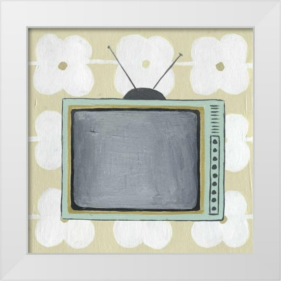 Popp, Grace 26x26 White Modern Wood Framed Museum Art Print Titled - Retro Tech Collection E