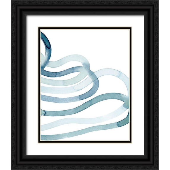 Popp, Grace 26x32 Black Ornate Wood Framed with Double Matting Museum Art Print Titled - Lazuli IV