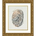thumbnail image 1 of Popp, Grace 26x32 Gold Ornate Wood Framed with Double Matting Museum Art Print Titled - Finger Print II, 1 of 4
