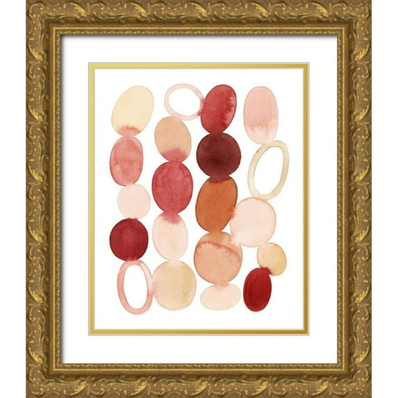 Popp, Grace 26x32 Gold Ornate Wood Framed with Double Matting Museum Art Print Titled - Organic Cairn I