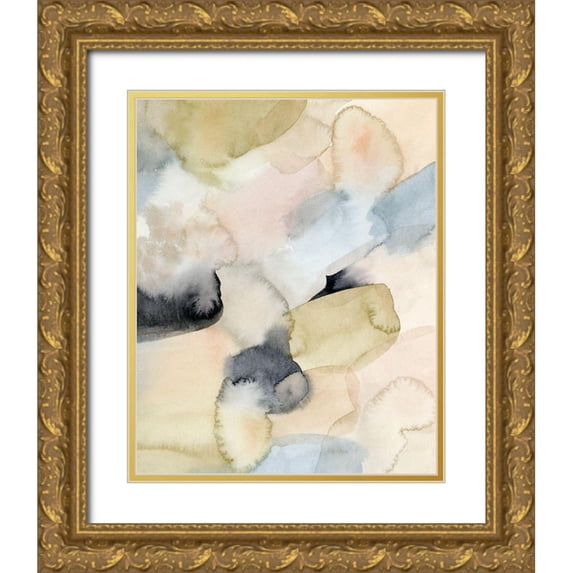 Popp, Grace 26x32 Gold Ornate Wood Framed with Double Matting Museum Art Print Titled - Salmon Rocks I