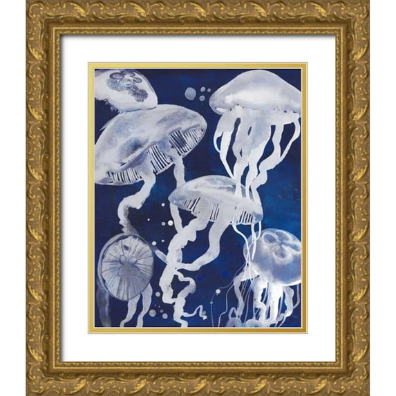 Popp, Grace 26x32 Gold Ornate Wood Framed with Double Matting Museum Art Print Titled - Swarm II