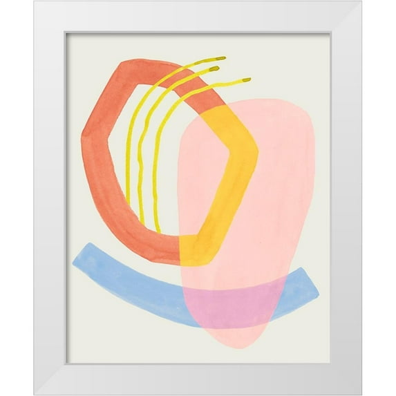 Popp, Grace 26x32 White Modern Wood Framed Museum Art Print Titled - Mod Stitch I