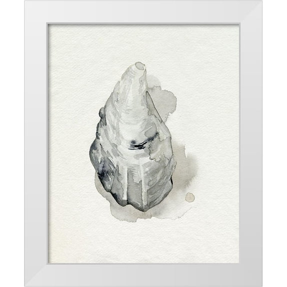 Popp, Grace 26x32 White Modern Wood Framed Museum Art Print Titled - Oysters on the Bay III