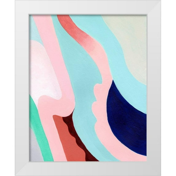 Popp, Grace 26x32 White Modern Wood Framed Museum Art Print Titled - Pastel Highlands II