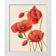 thumbnail image 1 of Popp, Grace 26x32 White Modern Wood Framed Museum Art Print Titled - Soft Coral Poppies II, 1 of 4