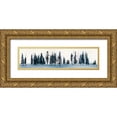 thumbnail image 1 of Popp, Grace 32x11 Gold Ornate Wood Framed with Double Matting Museum Art Print Titled - Sapphire Grove II, 1 of 4