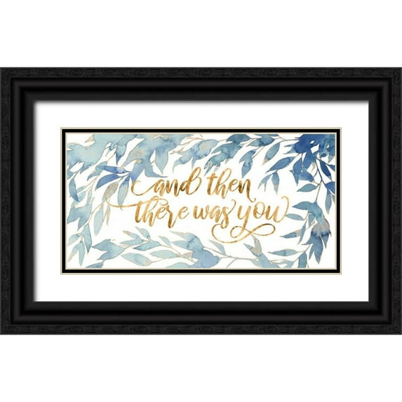 Popp, Grace 32x18 Black Ornate Wood Framed with Double Matting Museum Art Print Titled - Glam Love II