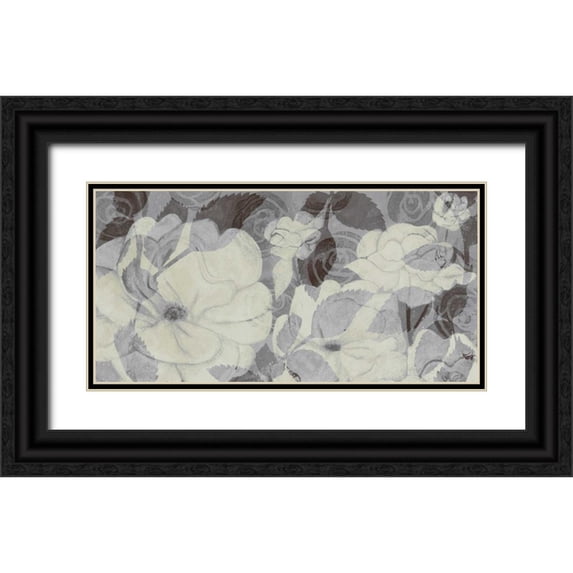 Popp, Grace 32x18 Black Ornate Wood Framed with Double Matting Museum Art Print Titled - Grey Garden III