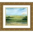 thumbnail image 1 of Popp, Grace 32x26 Gold Ornate Wood Framed with Double Matting Museum Art Print Titled - Sunlit Vale I, 1 of 4
