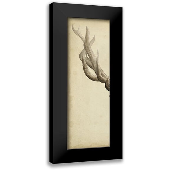 Popp, Grace 7x14 Black Modern Framed Museum Art Print Titled - Triptych Elk I