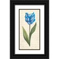 thumbnail image 1 of Popp, Grace 9x14 Black Ornate Wood Framed with Double Matting Museum Art Print Titled - Twin Tulips IV, 1 of 4