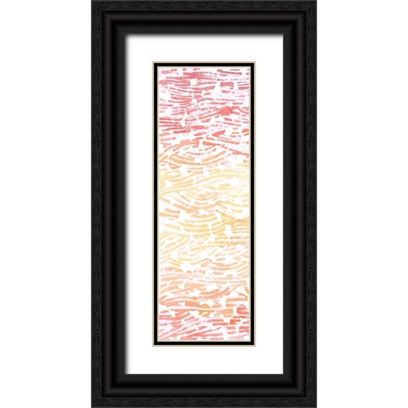 Popp, Grace 9x18 Black Ornate Wood Framed with Double Matting Museum Art Print Titled - 2-Up Summertime River Rocks I