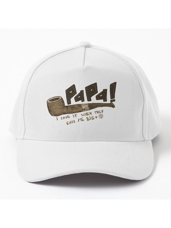 Poppa Pipe Baseball Cap, Grandpa Pipe-Inspired Graphic Design, Classic Hat