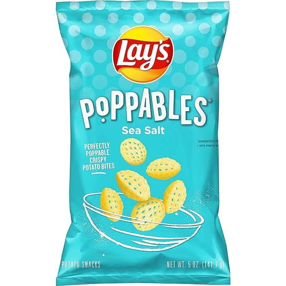 Poppables Potato Snacks Sea Salted, 5 Oz Pack of 1