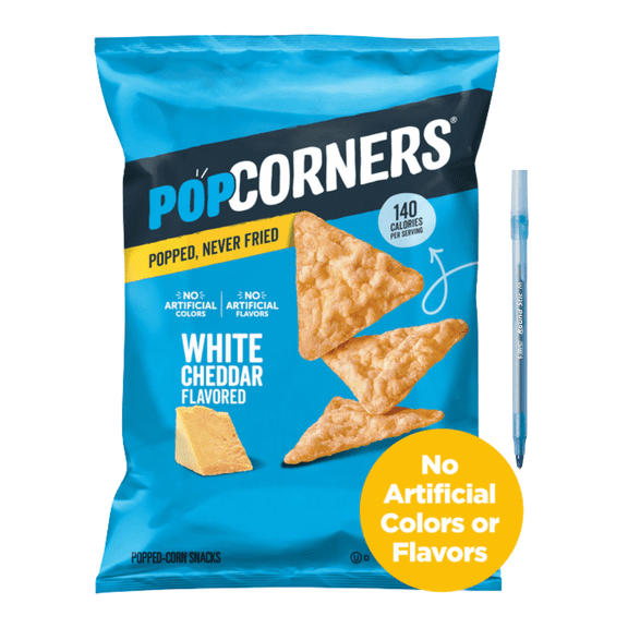 Popped-Corn Snack, White Cheddar Flavored 7 oz
