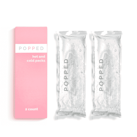 Popped Reusable Hot and Cold Packs (9"x3"), 2 Count
