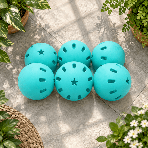 Popper Softballs Made Of Impact-resistant And Rebounding Material Practice & Softball Hitting Balling 6 Pack