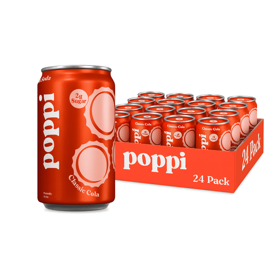 (24 pack) poppi Classic Cola 7.5oz Mini Can