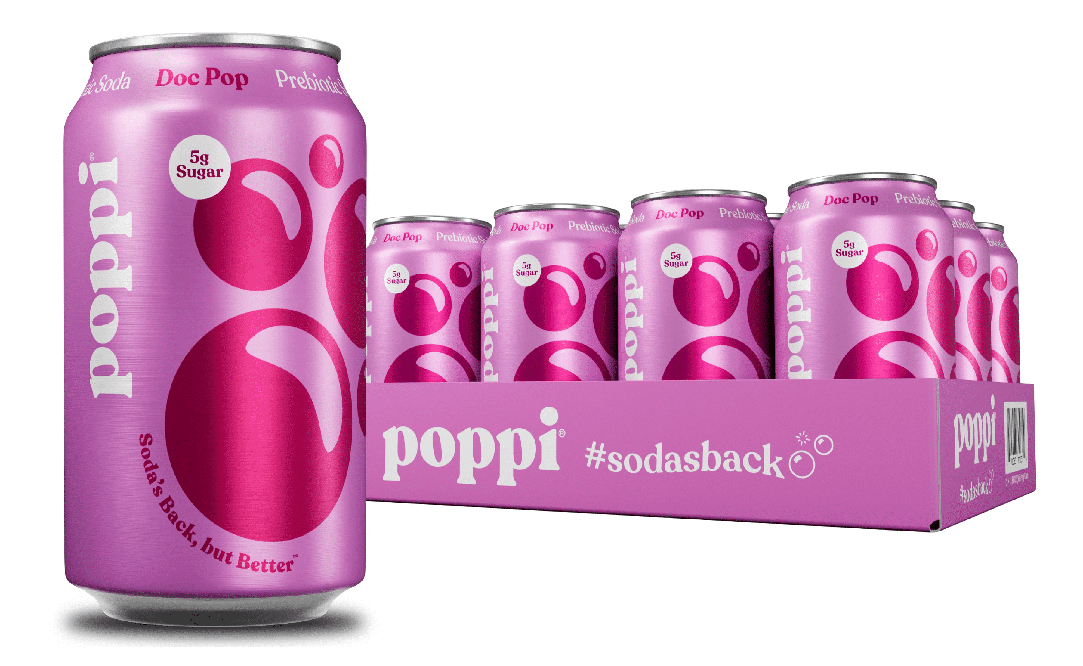 Walmart Black Friday Deals 2025 - (12 pack) Poppi Doc Pop Prebiotic Soda, 12 oz, 1 Pack Can