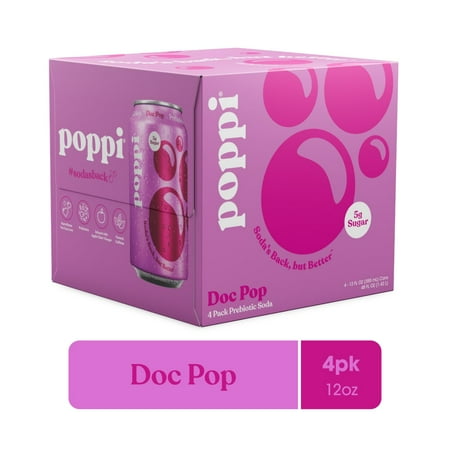 Poppi Doc Pop Prebiotic Soda Cans
