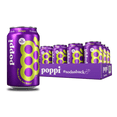 thumbnail image 1 of (1 pack) (12 pack) Poppi Grape Prebiotic Soda, 12 oz, 12 Pack Cans, 1 of 7