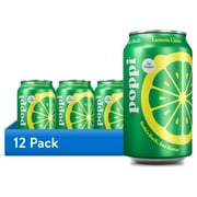 (12 pack) Poppi Lemon Lime Prebiotic Soda, 12 oz, 1 Pack Can