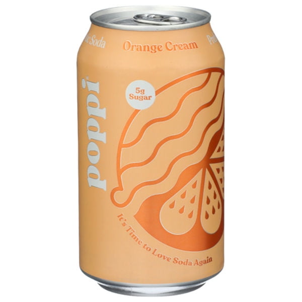 2X - Poppi Orange Cream Prebiotic Soda 12 fl oz Package May Vary