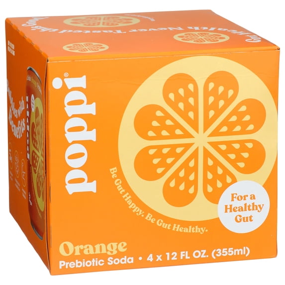 poppi Soda 4 Orange Prebiotic
