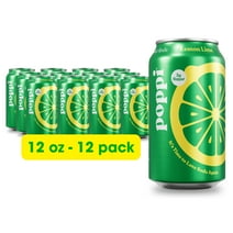Poppi Prebiotic Soda, Lemon Lime, 12 Pack, 12 oz