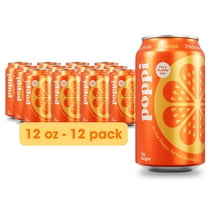 Poppi Prebiotic Soda, Orange, 12 Pack, 12 oz
