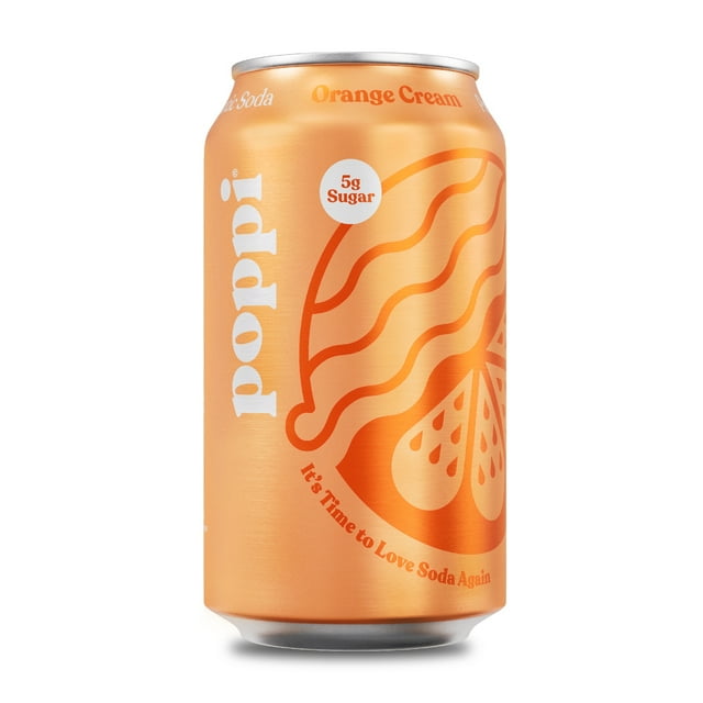 Poppi Orange Cream Prebiotic Soda, 12 oz, 1 Pack Can - Walmart.com