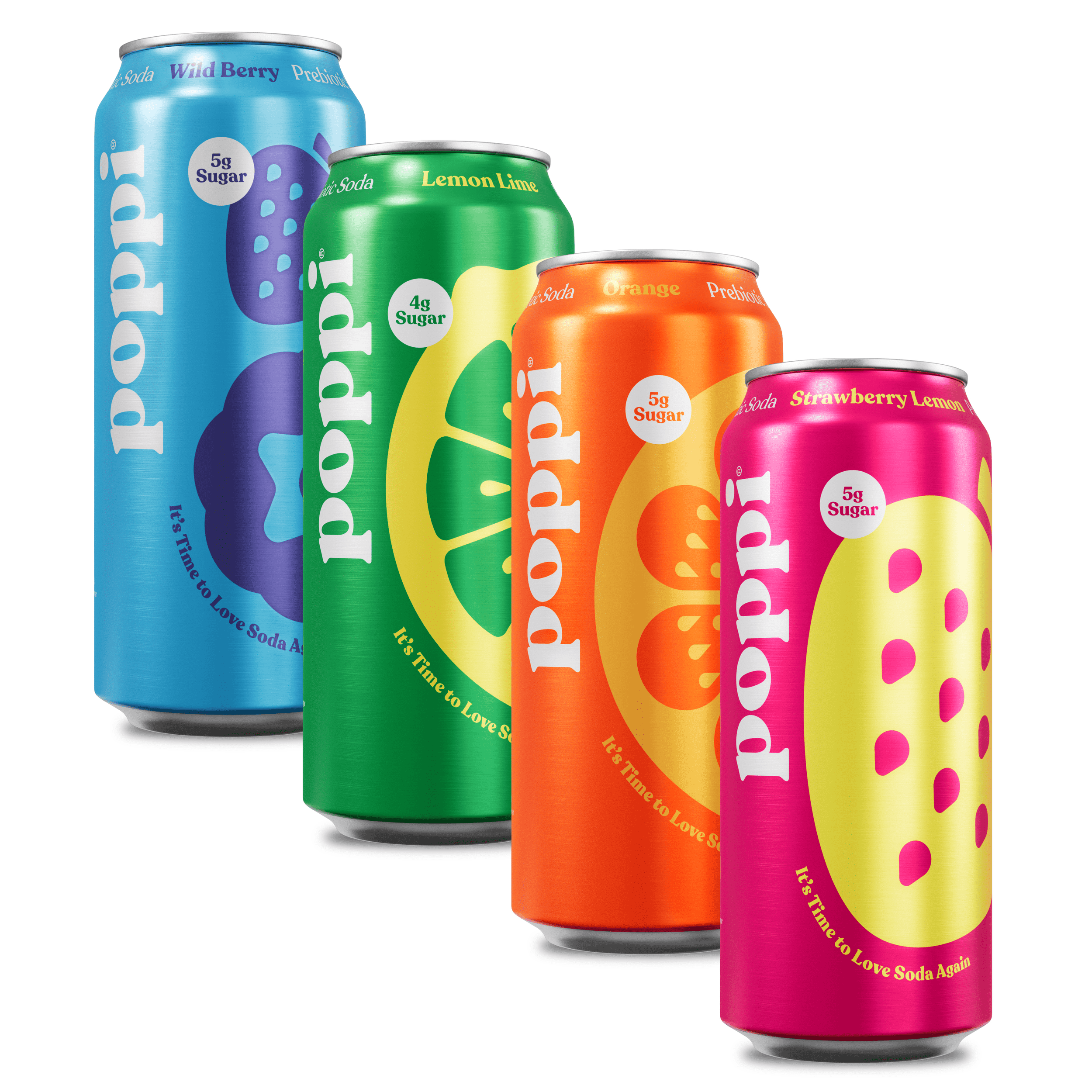 Poppi Prebiotic Soda, XL Variety Pack, 16 oz, 12 P