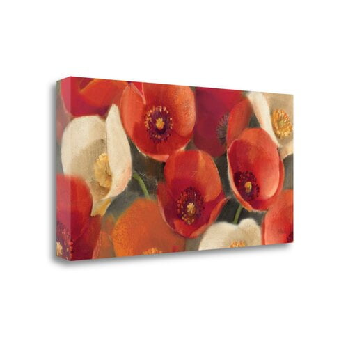 Poppies Bloom I' Print on Canvas