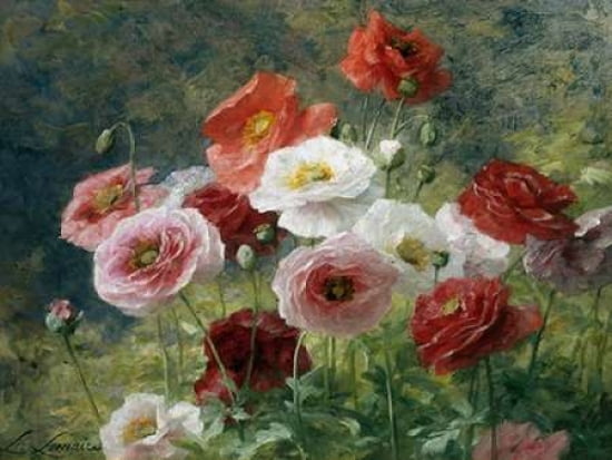 Poppies Canvas Art - Louis Marie Lemaire (22 x 28)