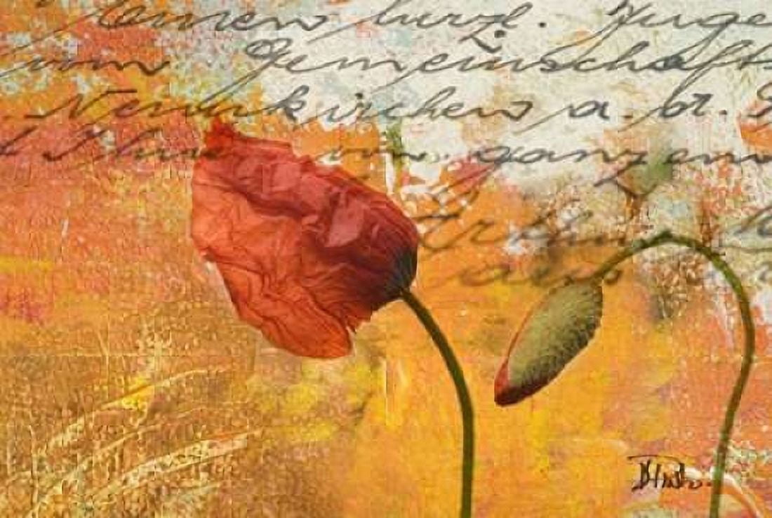 Poppies Composition II Canvas Art - Patricia Pinto (12 x 18)