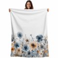 thumbnail image 1 of Poppies Floral Blanket Soft Cozy Warm Throw Blanket for Couch, Plush Fuzzy Flannel Fleece Blankets for Sofa, Spring Botanical Flowers Summer Bed Blankets Lightweight Gifts for Women, 30"x40", 1 of 9