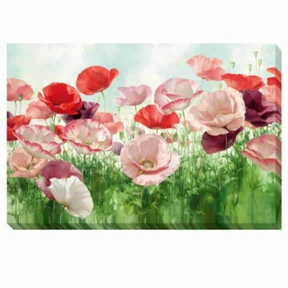 Poppies Pleasure Canvas Art - 24 in.