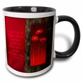 thumbnail image 1 of 3drose, Poppies with Swirls, 15oz Two-tone Black Mug, 1 of 6