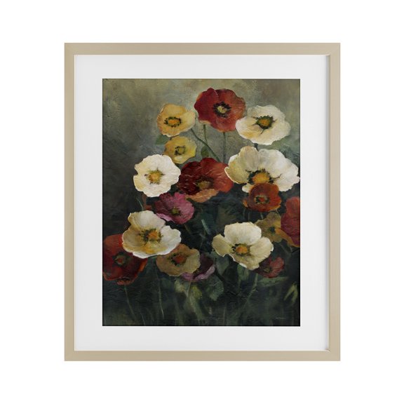 Stupell Industries Poppies at Dawn Painting Birch Framed Print Under Glass, design by Carol Robinson, 16 x 13