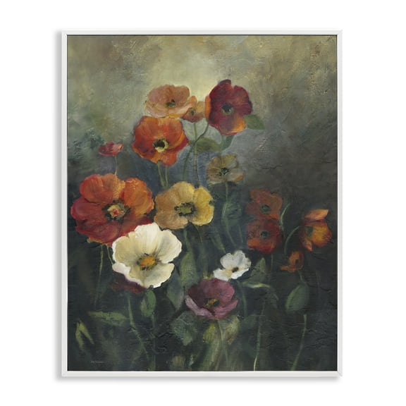 Stupell Industries Poppies at Dawn Scene White Framed Giclee Art, design by Carol Robinson, 14 x 11
