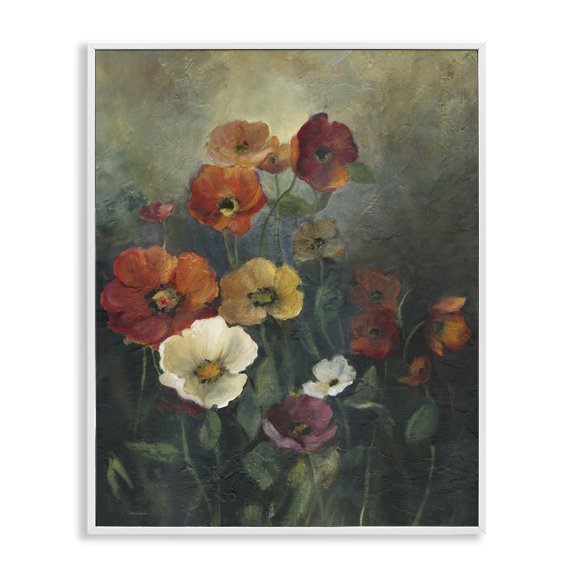 Stupell Industries Poppies at Dawn Scene White Framed Giclee Art, design by Carol Robinson, 20 x 16